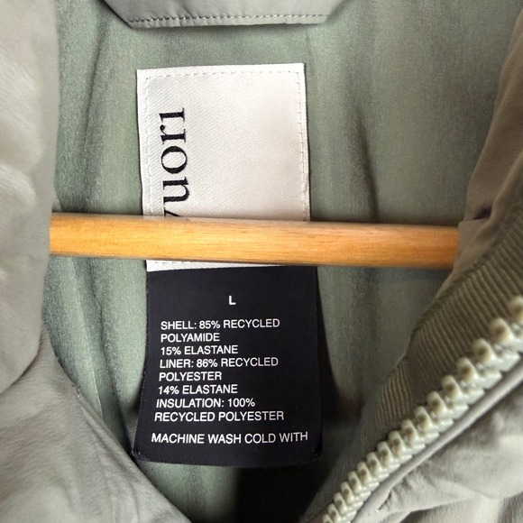 Vuori Pistachio Green Canyon Insulated Jacket Full Zip - Picture 13 of 14